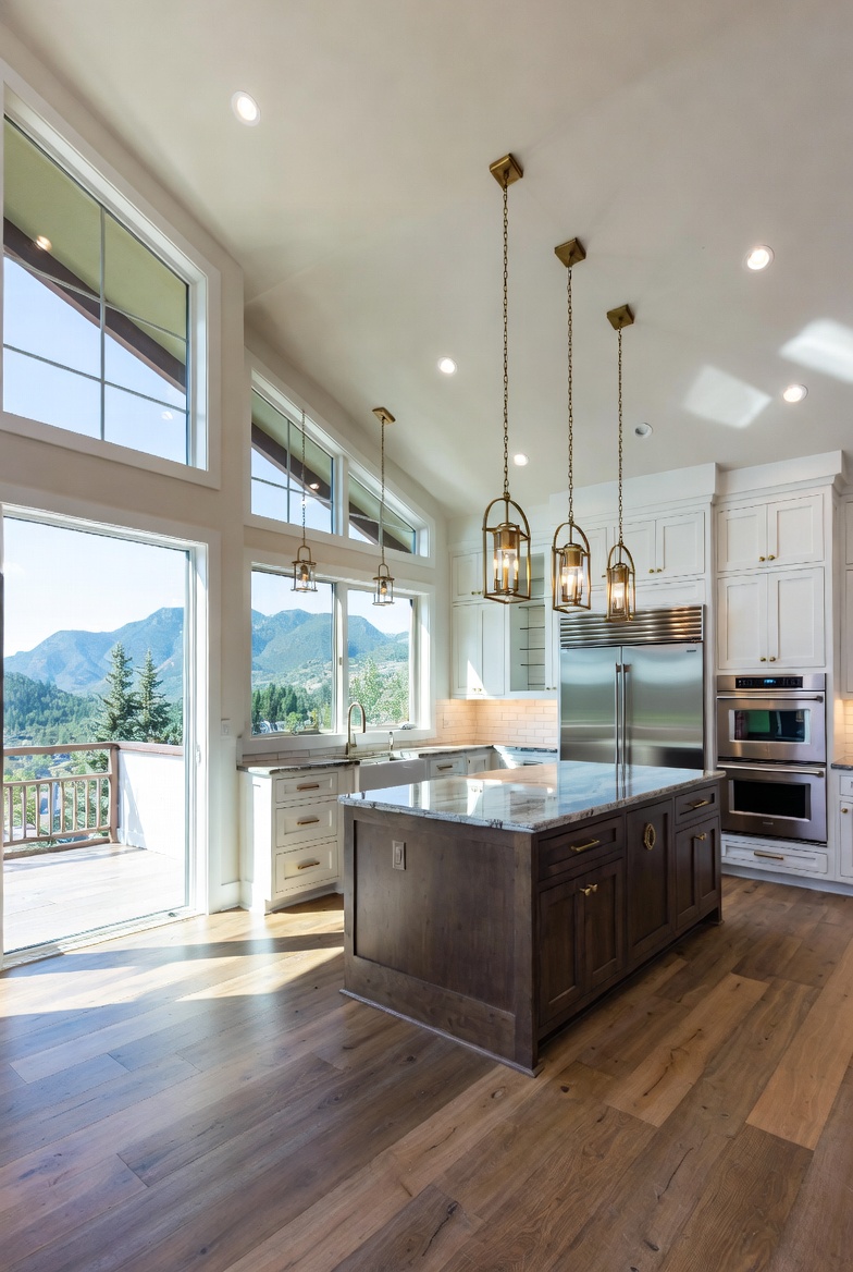 Mountain-view custom kitchen — JHH photography