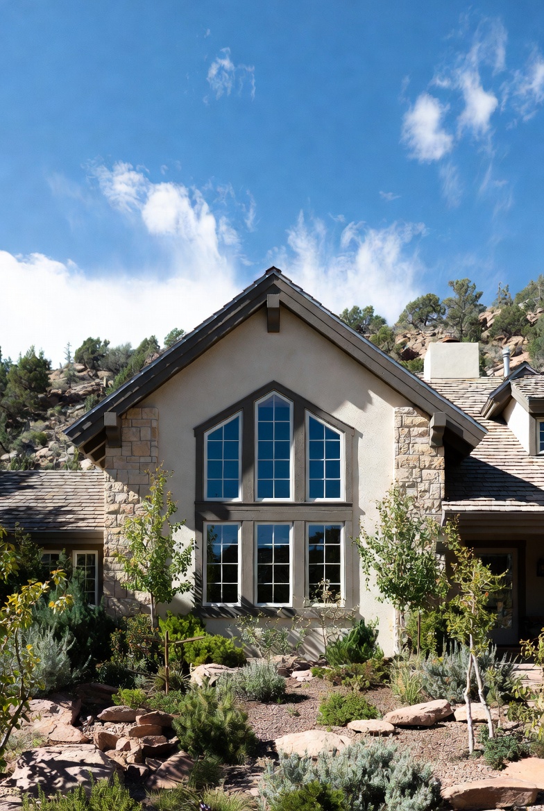JLA Custom Homes — through-the-glass exterior photography